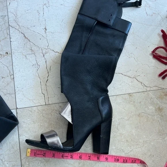 3.1 Phillip Lim Over The Knee Ora Open Toe Boots - Picture 14 of 16